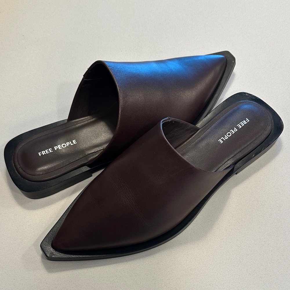 Free People Women’s Dark Brown Becky Mule